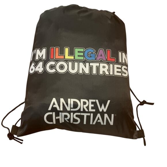 Andrew Christian Other - Andrew Christian I’m Illegal Drawstring Backpack One Size